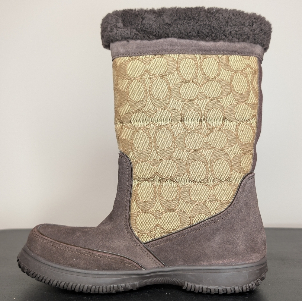Coach Women's Sherman Signature Cold Weather Boots Size 6B - Picture 8 of 9